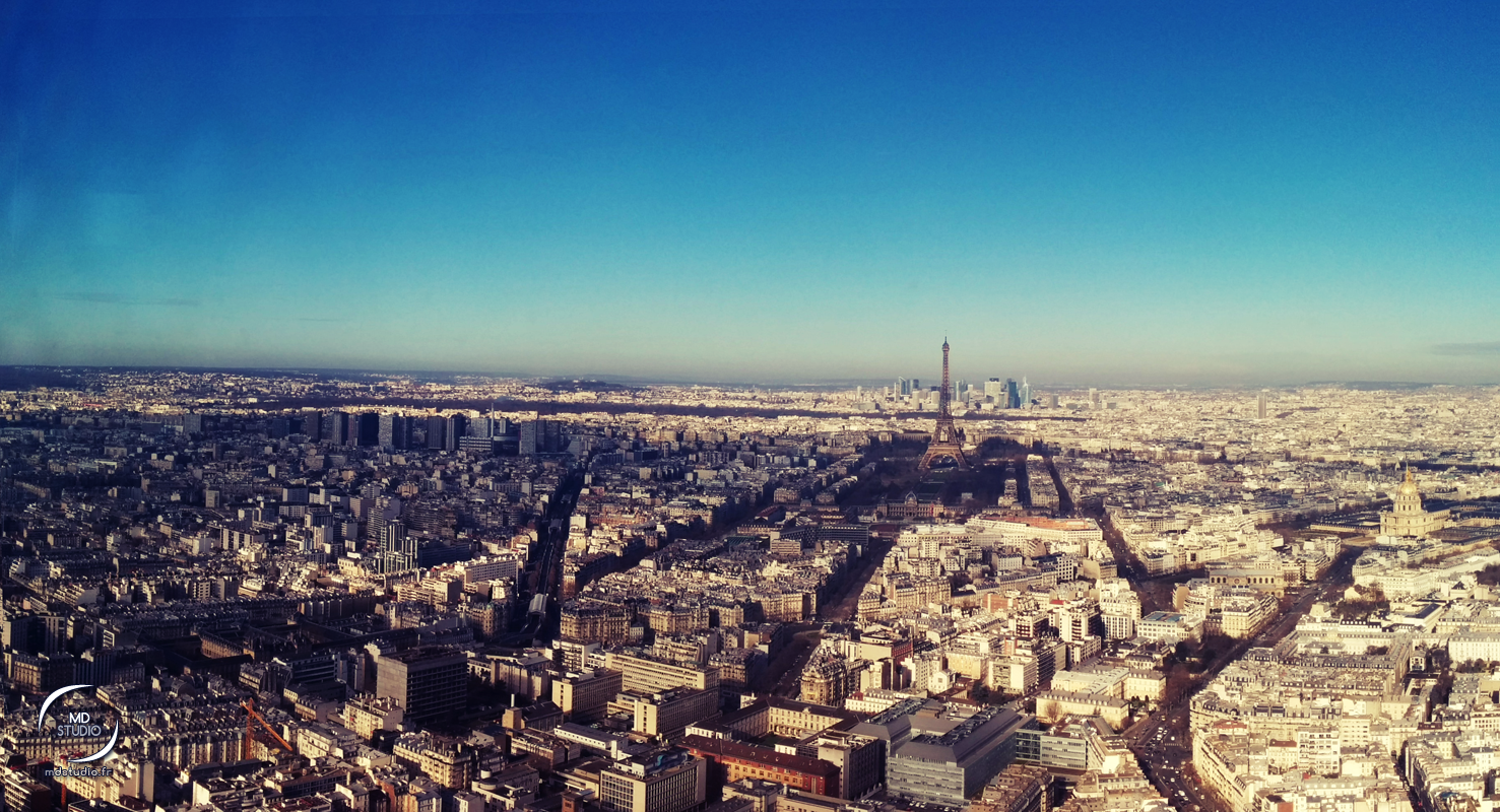 Ombre des nuages sur Paris | vue depuis la Tour Montparnasse | MDstudio
