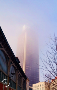 tour Bretagne, Nantes un après-midi de brouillard