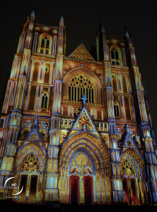 Cathédrale de Nantes | illumination en projection | MDstudio