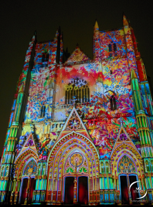 Cathédrale de Nantes | illumination florale en projection | MDstudio