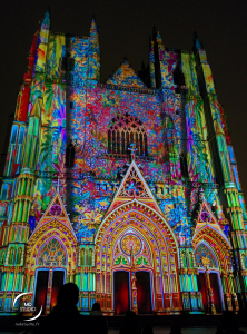 Cathédrale de Nantes | illumination florale en projection | MDstudio