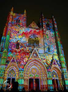 Cathédrale de Nantes | illumination florale en projection | MDstudio