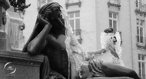 Fontaine place Royale | gel vu de face | MDstudio